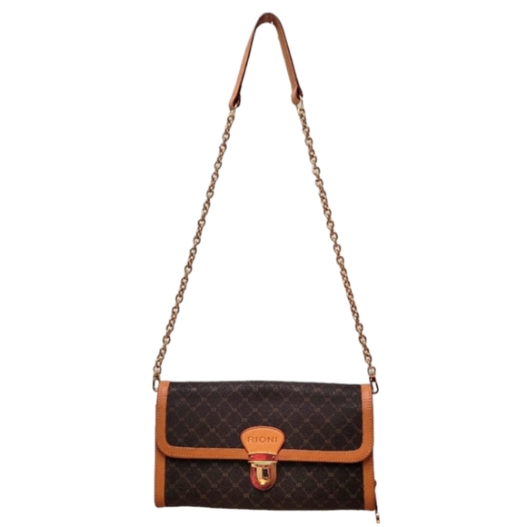 RR RIONI | Monogram Print Clutch - Picture 2 of 10